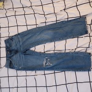 Blue washed, rewash jeans